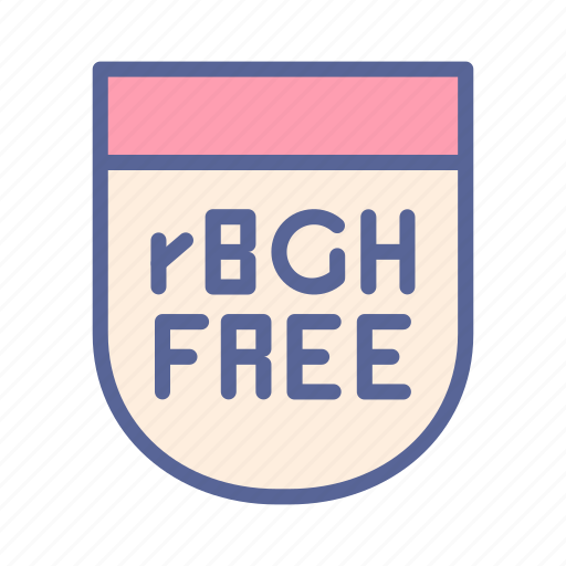 Rbgh, hormone, free, organic, food, bovine, growth icon - Download on Iconfinder