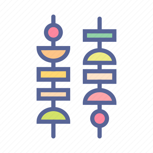 Skewer, brochette, grill, cook, barbecue, bbq, restaurant icon - Download on Iconfinder