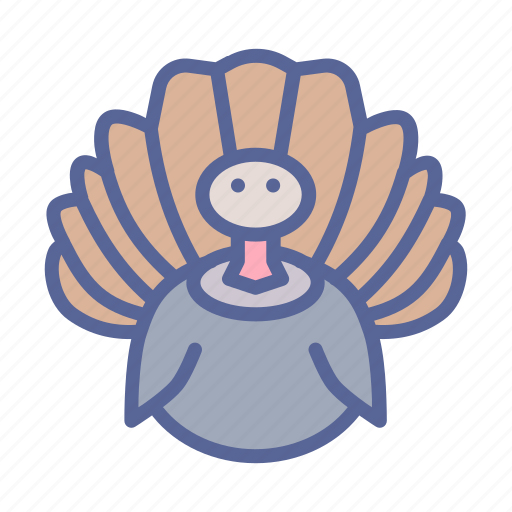 Turkey, thanksgiving, poultry, farm, bird, livestock icon - Download on Iconfinder