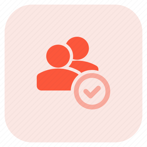 Multiple, user, check, tick mark icon - Download on Iconfinder