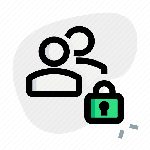 Multiple, user, locked, security icon - Download on Iconfinder