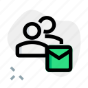 multiple, user, mail, envelope