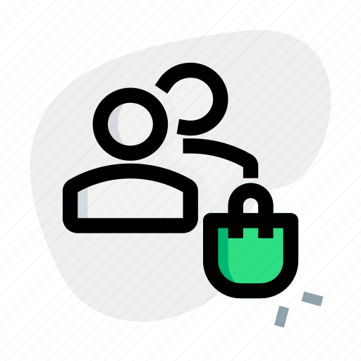 Multiple, user, shopping, bag icon - Download on Iconfinder