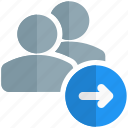 multiple, user, direction, arrow