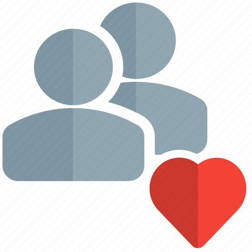 Multiple, user, heart, shape icon - Download on Iconfinder