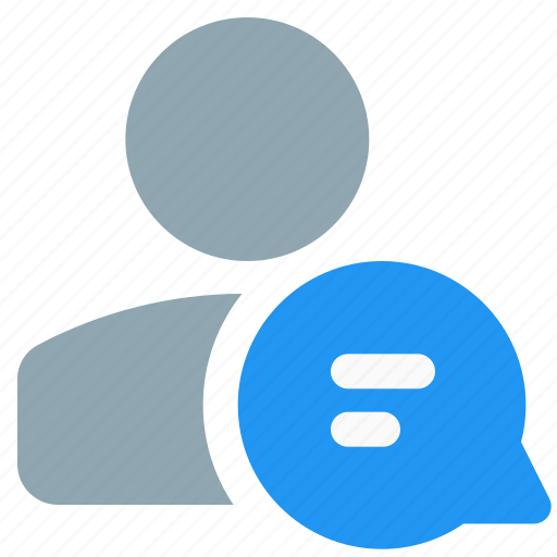 Single, user, chat, message icon - Download on Iconfinder
