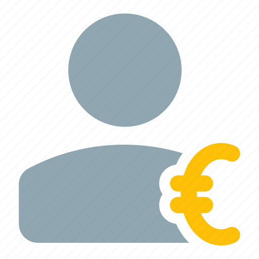 Single, user, money, euro icon - Download on Iconfinder