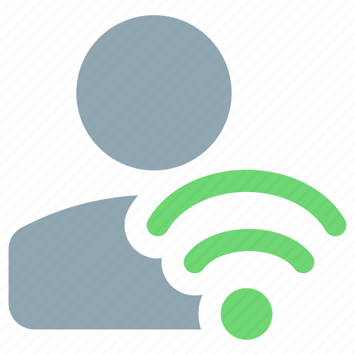 Single, user, wifi, classic, internet, connection icon - Download on Iconfinder