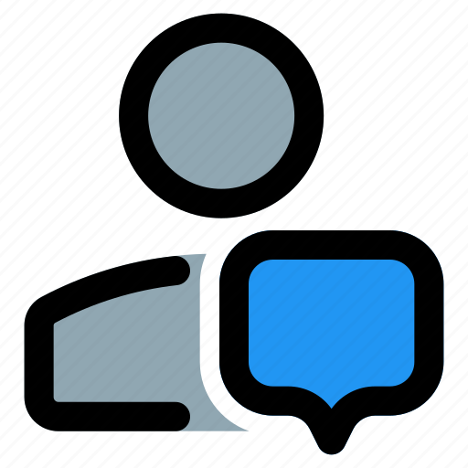 Single, user, chat, chat bubble icon - Download on Iconfinder