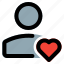 single, user, love, heart shape 