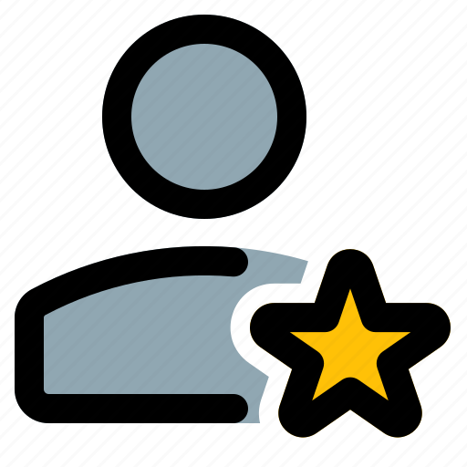 Single, user, star, rating icon - Download on Iconfinder