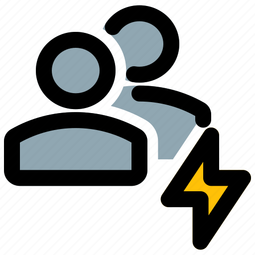 Multiple, user, flash, power icon - Download on Iconfinder