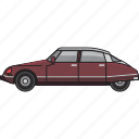 cars, classic, filled, outline, retro, side view, vintage