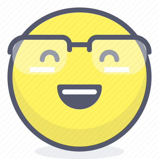 Emoji, emotion, face, glasses, smile icon - Download on Iconfinder