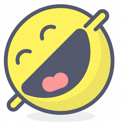 Emoji, emotion, face, laugh, roll, smile icon - Download on Iconfinder