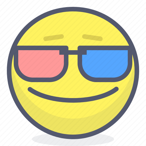 Emoji, emotion, face, glasses, movie, smile icon - Download on Iconfinder