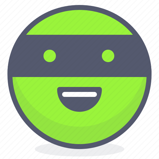 Emoji, emotion, face, ninja, smile icon - Download on Iconfinder