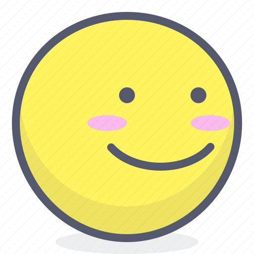 Emoji, emotion, face, sideview, smile icon - Download on Iconfinder