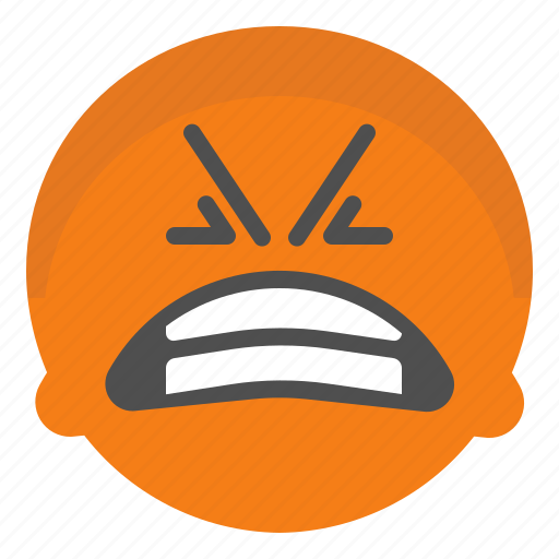 Angry, emoji, emotion, face, smile icon - Download on Iconfinder