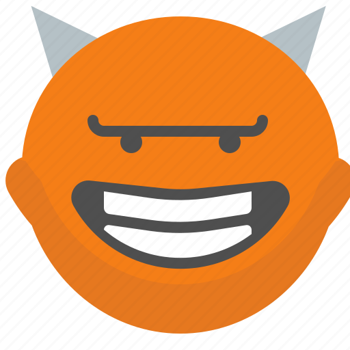 Devil, emoji, emotion, face, smile icon - Download on Iconfinder