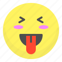 emoji, emotion, face, happy, smile, tongue