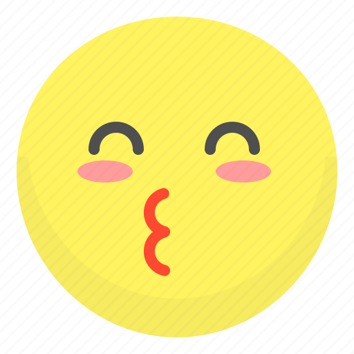 Emoji, emotion, face, kiss, smile icon - Download on Iconfinder