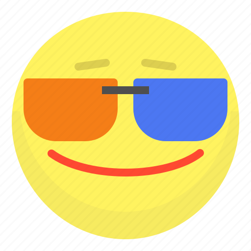 Emoji, emotion, face, glasses, movie, smile icon - Download on Iconfinder