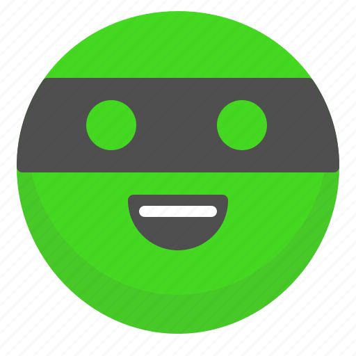 Emoji, emotion, face, ninja, smile icon - Download on Iconfinder