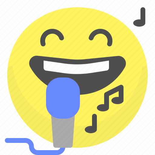 Emoji, emotion, face, sing, smile icon - Download on Iconfinder