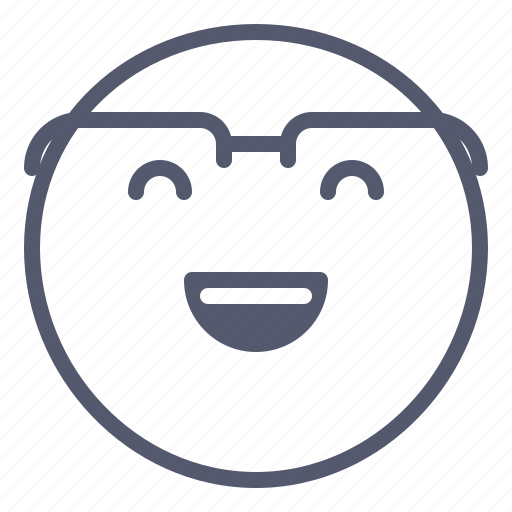 Emoji, emotion, face, glasses, smile icon - Download on Iconfinder