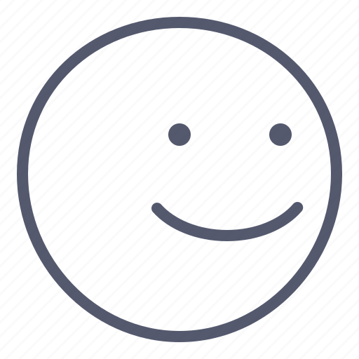 Emoji, emotion, face, sideview, smile icon - Download on Iconfinder