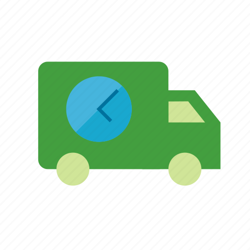 Clock, delivery, timely, truck icon - Download on Iconfinder
