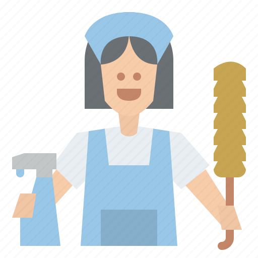 Cleaning, staff, housekeeper, clean icon - Download on Iconfinder
