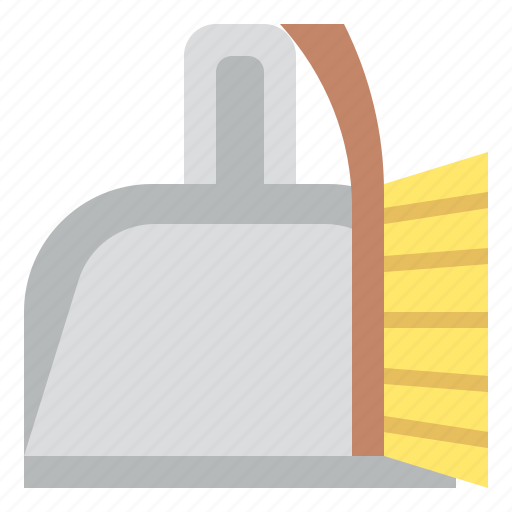Dustpan, cleaning, material, sweep icon - Download on Iconfinder