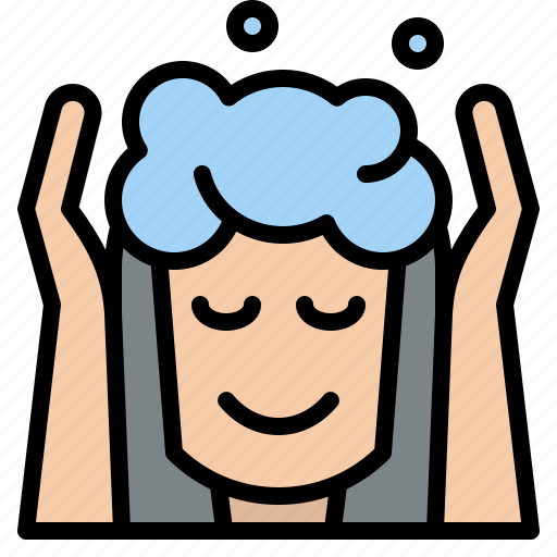 Hair, washing, hygiene, clean, cleaning icon - Download on Iconfinder