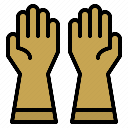 Gloves, cleaning, material, wash icon - Download on Iconfinder