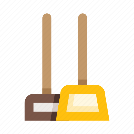 Broom, dustpan, cleaning, housekeeping icon - Download on Iconfinder