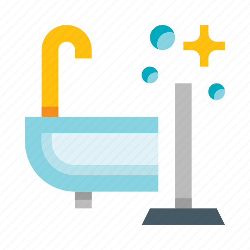 Cleaning, bathroom, bathtub, mop, housekeeping icon - Download on Iconfinder