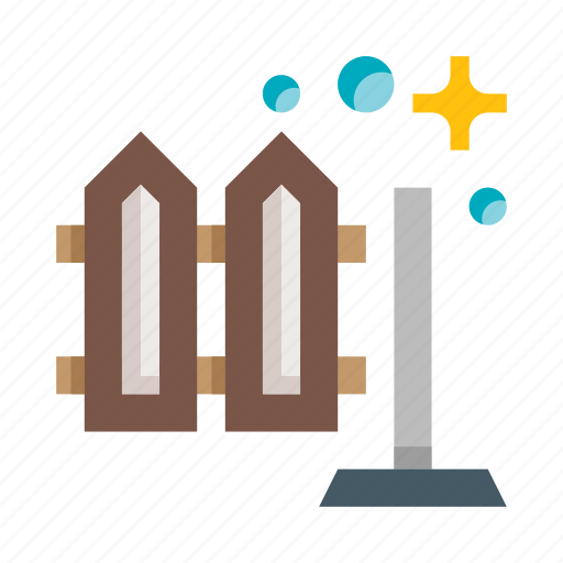Cleaning, yard, courtyard, mop, wooden fence icon - Download on Iconfinder