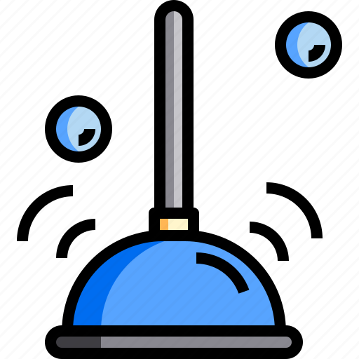 Chore, clean, cleaning, housekeeping, plunger, toilet icon - Download on Iconfinder