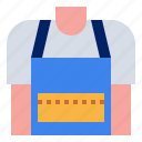 apron, chef, cook, kitchen, uniform