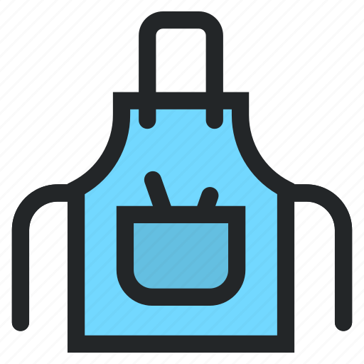 Cleaning, apron, cloth, kitchen, food and restaurant, miscellaneous, protection icon - Download on Iconfinder