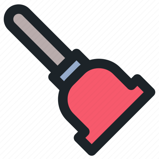 Cleaning, hygiene, clean, plunger, toilet, cleaner, plumber icon - Download on Iconfinder