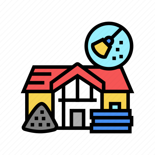 After, builders, cleaning, building, equipment, regular icon - Download on Iconfinder