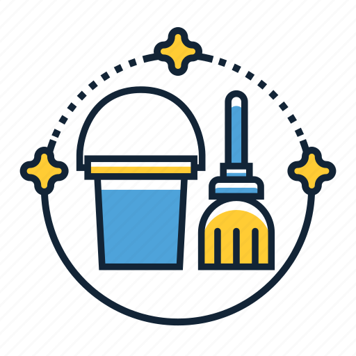 Janitor, bucket, mop icon - Download on Iconfinder