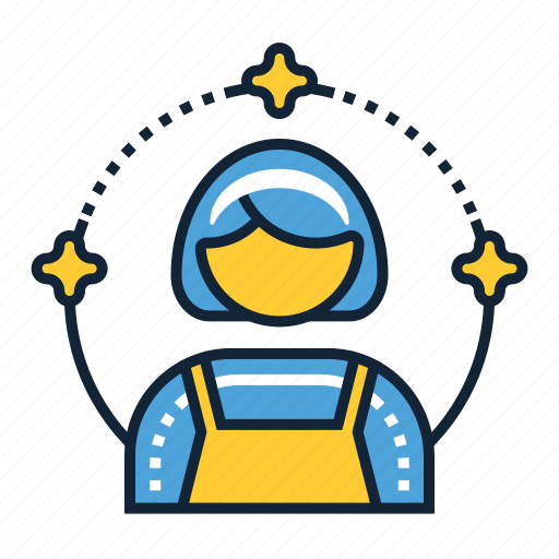 Maid, cleaner, female icon - Download on Iconfinder