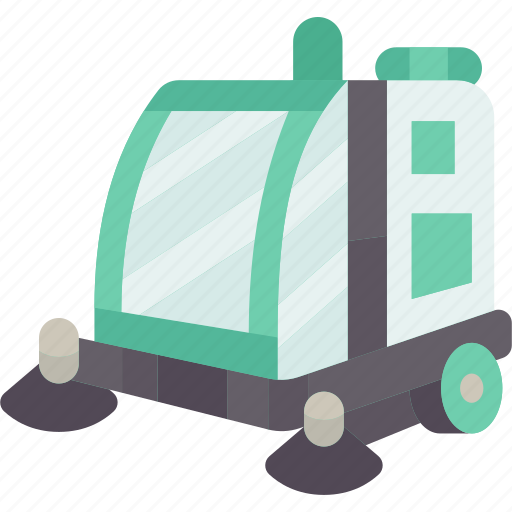 Cleaning, vehicle, sweeper, asphalt, municipal icon - Download on Iconfinder