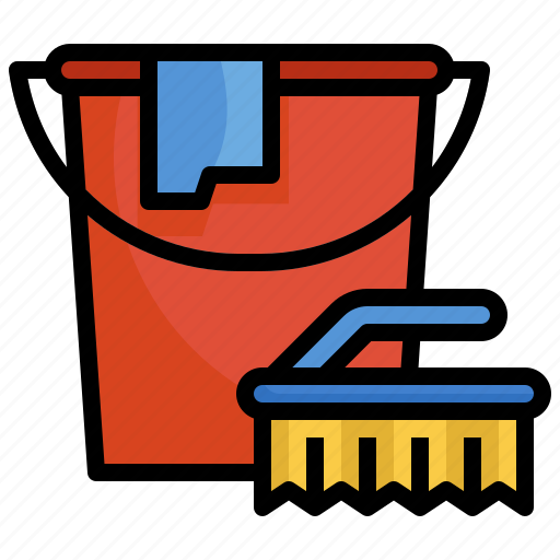 Bucket, miscellaneous, wash, brush, clean icon - Download on Iconfinder