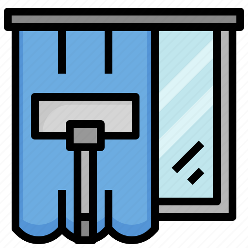Curtain, furniture, household, decoration, vacuum, cleaning icon - Download on Iconfinder