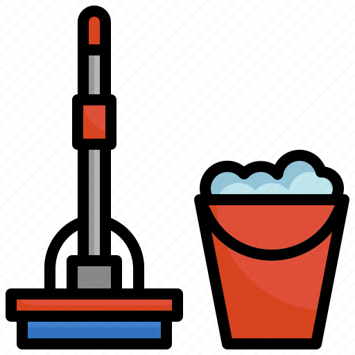 Mop2, clean, house, housekeeping, spray, bucket icon - Download on Iconfinder